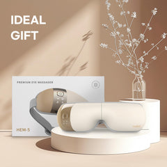 HuBDIC HubiCare Eye Massager beige worn for portable relief