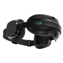 HubiCare headset-style design for private focus during travel.