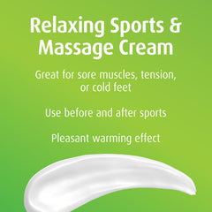Massage scene with Hübner Arnica Cream on the shoulder