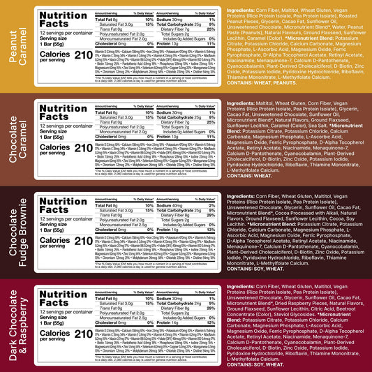 Huel vegan bar showcasing 27 vitamins and minerals for daily nutrition