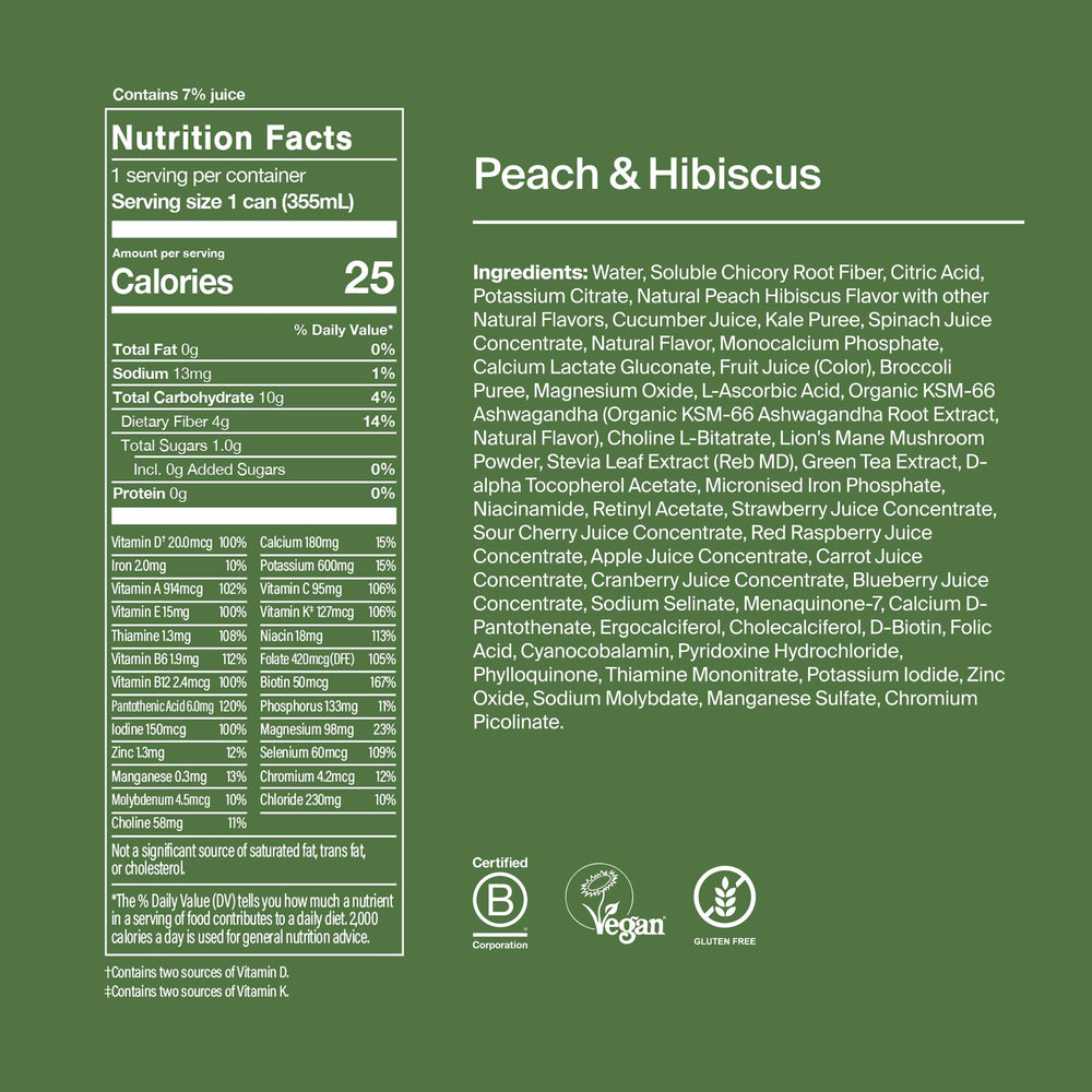 Lime and mint notes visible on Huel Daily Greens finish