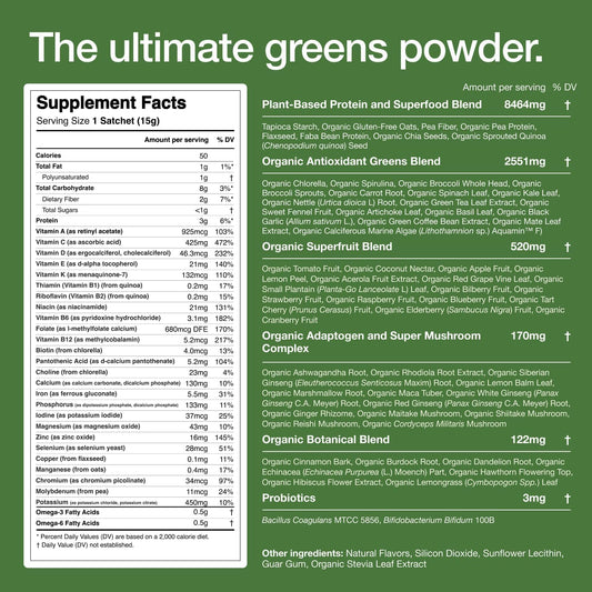 Huel Daily Greens measuring scoop ensures accurate servings each morning