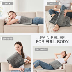 Hugcubs heating pad used overnight for continuous relaxation