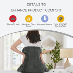Hugcubs weighted heating pad includes four auto-off timers for safe use.