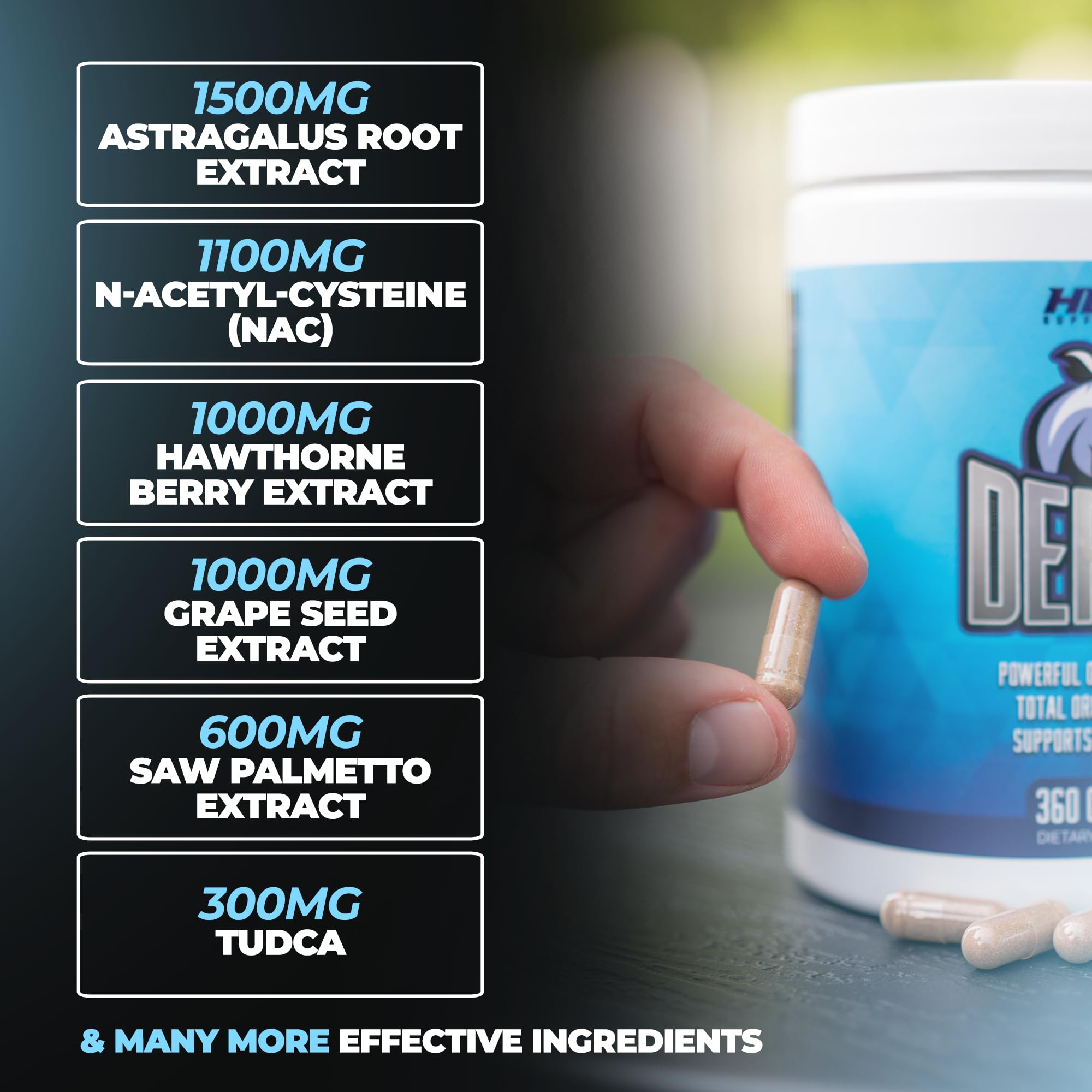 Huge Supplements Defend Cycle Support NAC and Milk Thistle capsules on packaging for liver support