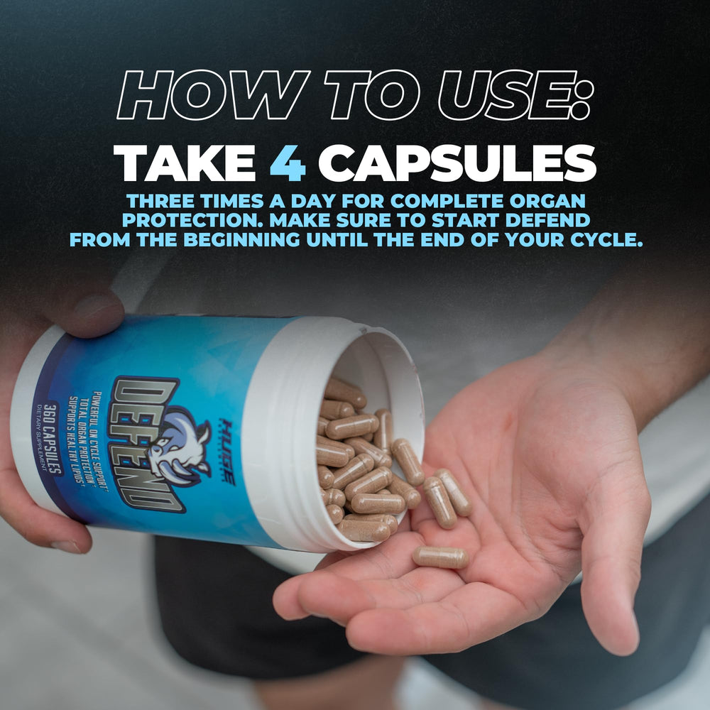 Huge Supplements Defend Cycle Support label shows saw palmetto for prostate health