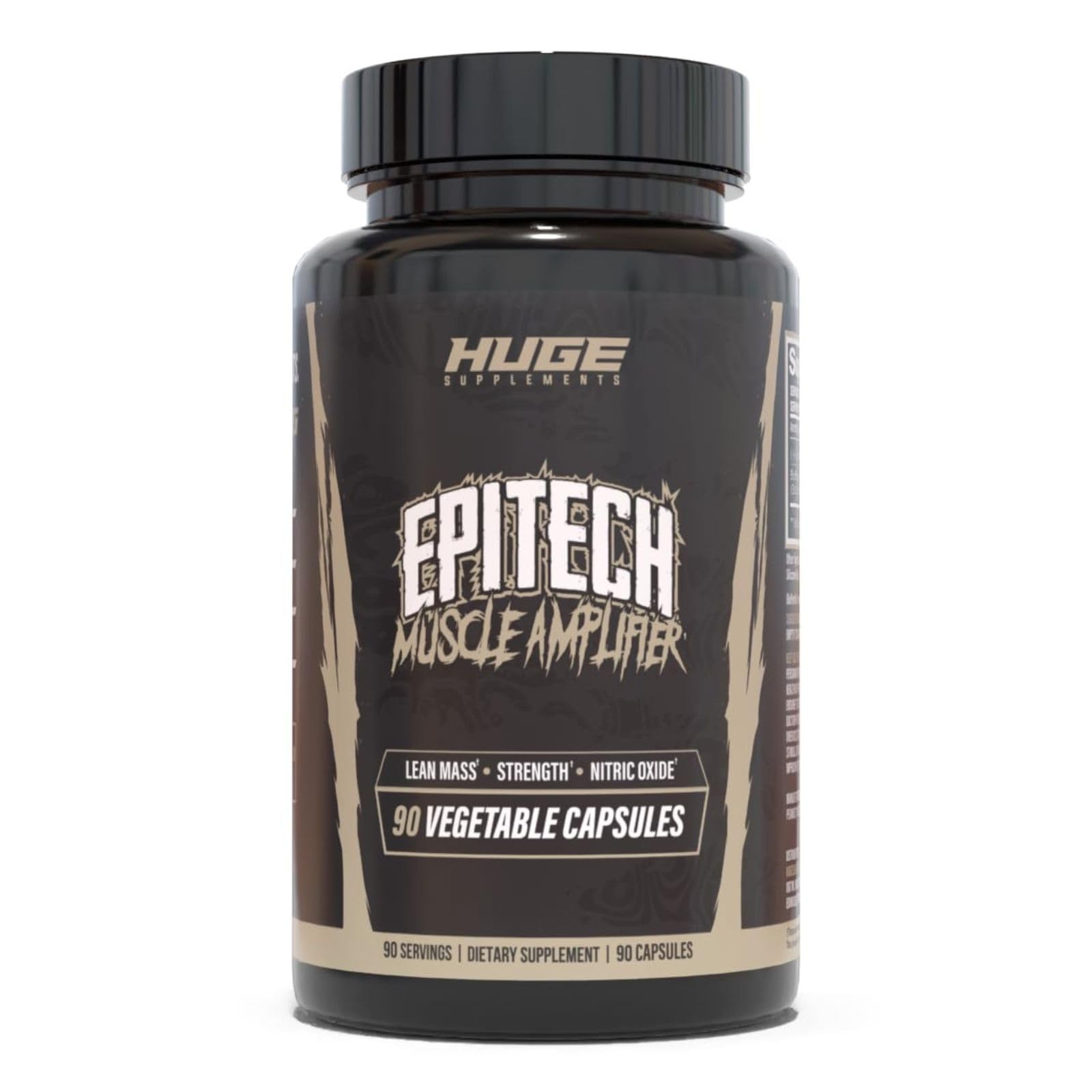 Huge Supplements Epitech Epicatechin bottle supporting lean muscle during training.
