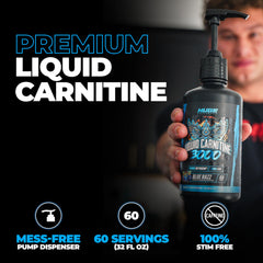 Huge Supplements Liquid L-Carnitine 3000 pump-dispense offers accurate servings every time.