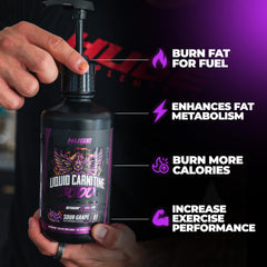 Huge Supplements Liquid L-Carnitine 500mg MitoBurn bottle-mix highlight potency