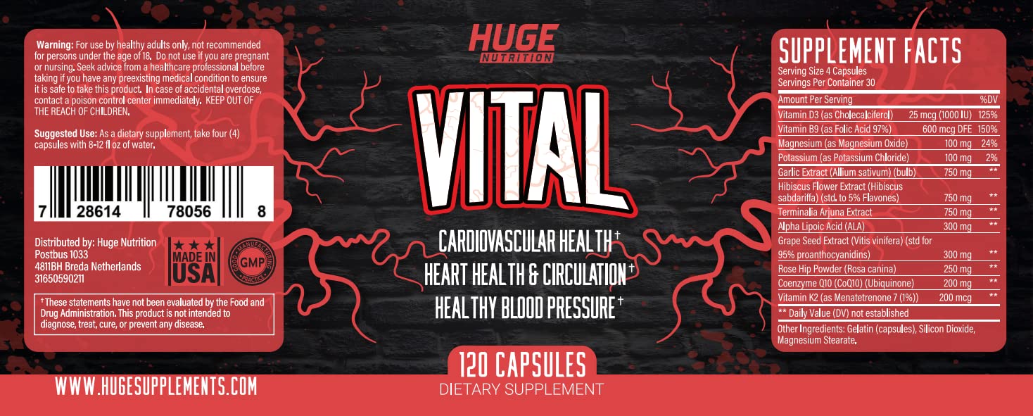 Huge Supplements Vital capsules emphasize vegan, clean nutrition