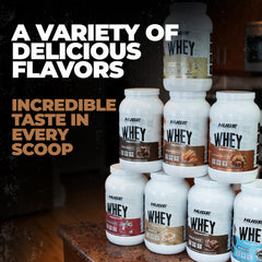 Huge Supplements Whey Protein Chocolate Peanut Butter pour demonstrates easy digestion