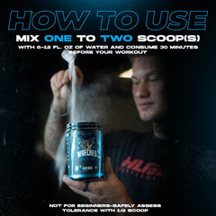 Huge Supplements Wrecked Enraged stimulant matrix emphasizes energy, drive, and performance potential.