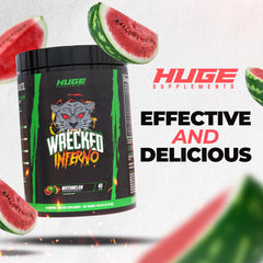 Huge Supplements Wrecked Inferno label transparency highlighting disclosed ingredients.