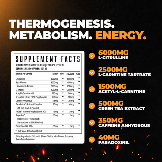 Huge Supplements Wrecked Inferno powder scoop highlights convenient dosing for focused workouts.