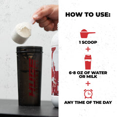 Huge Whey shake supports post-workout recovery and steady training.