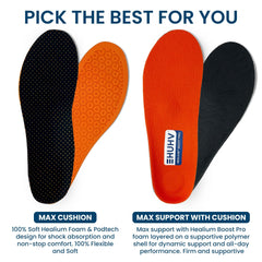 HUHV HEALIUM BOOST+ insoles help maintain long-term support and comfort.