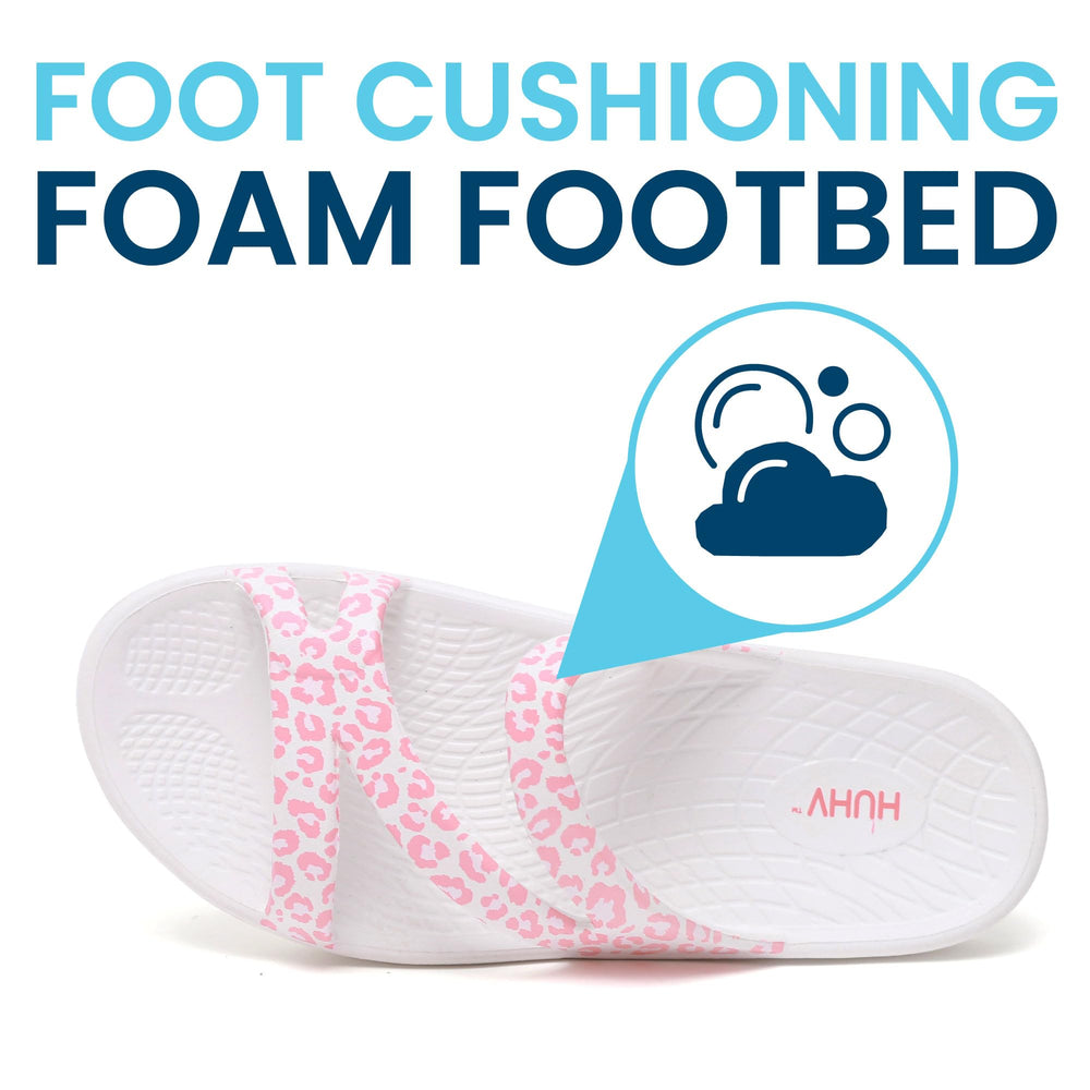 HUHV Rocker sole design promotes balanced stride and reduced joint impact.