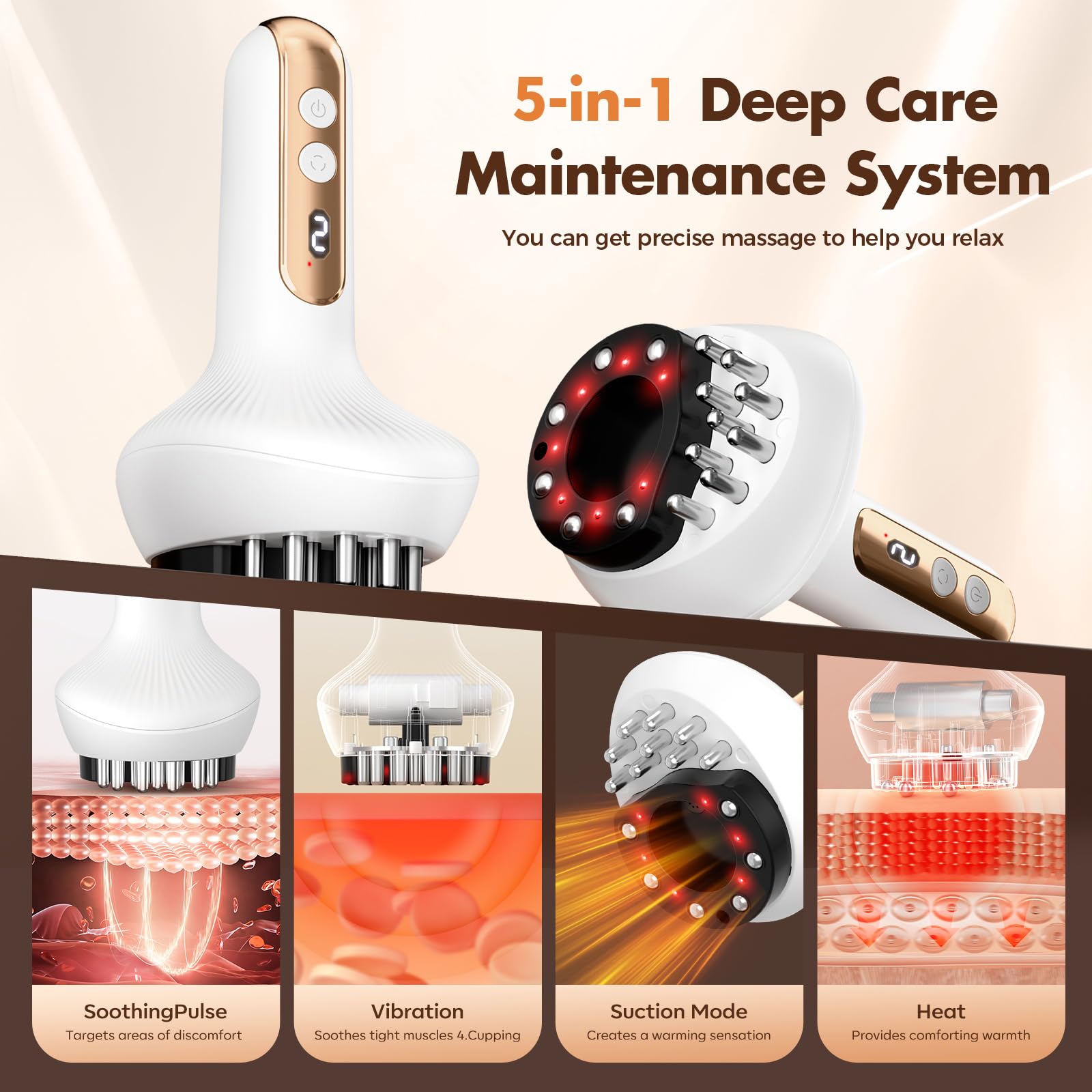HuixinLine Deep Tissue Massage Tool — works on legs, arms, and abdomen.