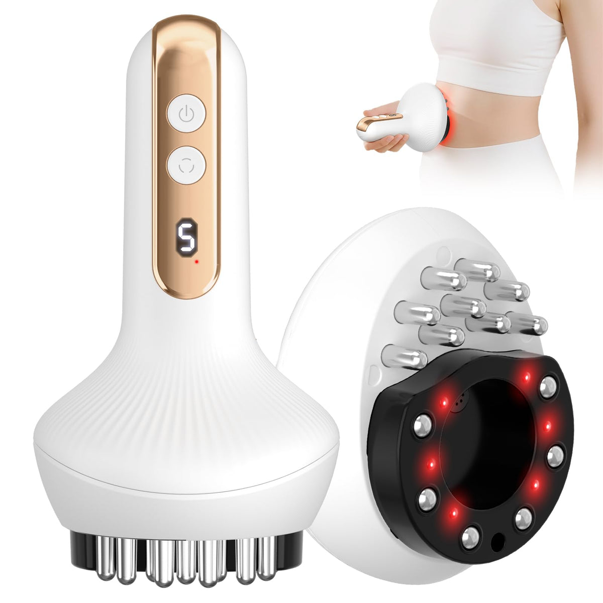 HuixinLine Lymphatic Drainage Massager — front view for convenient home lymphatic care.