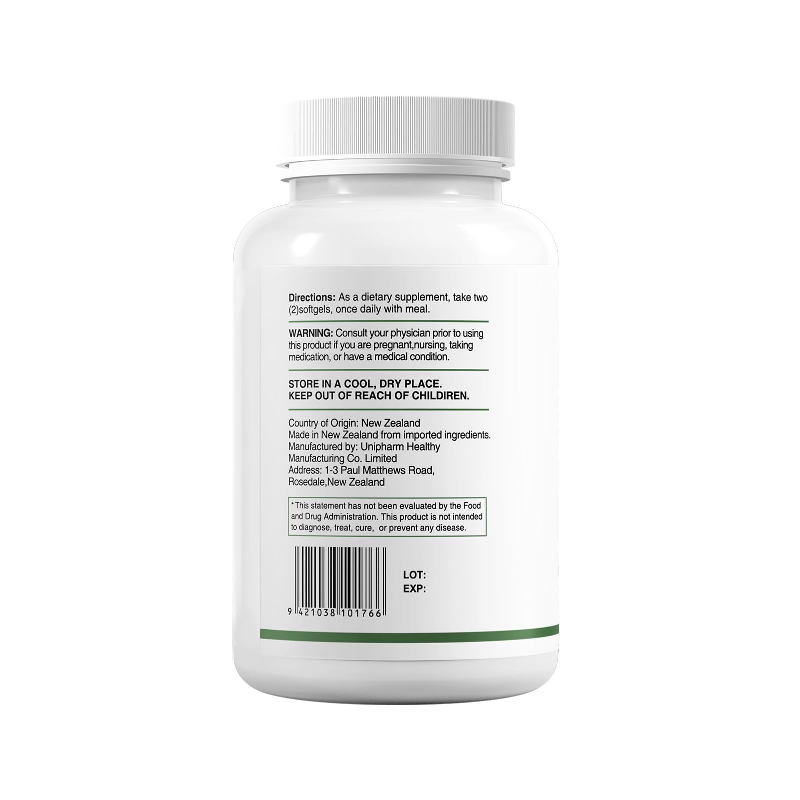 HUJ Omega-3 softgels closeup texture reveals smooth coating.