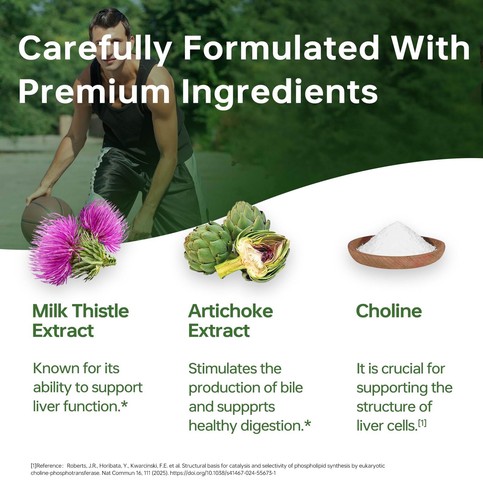 HUJ Super Liver Support artichoke ingredient focus emphasizes natural digestive support