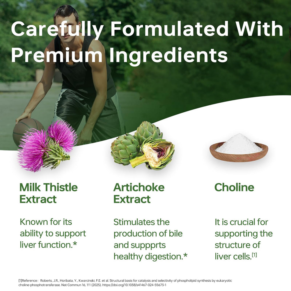 HUJ Super Liver Support artichoke ingredient focus emphasizes natural digestive support