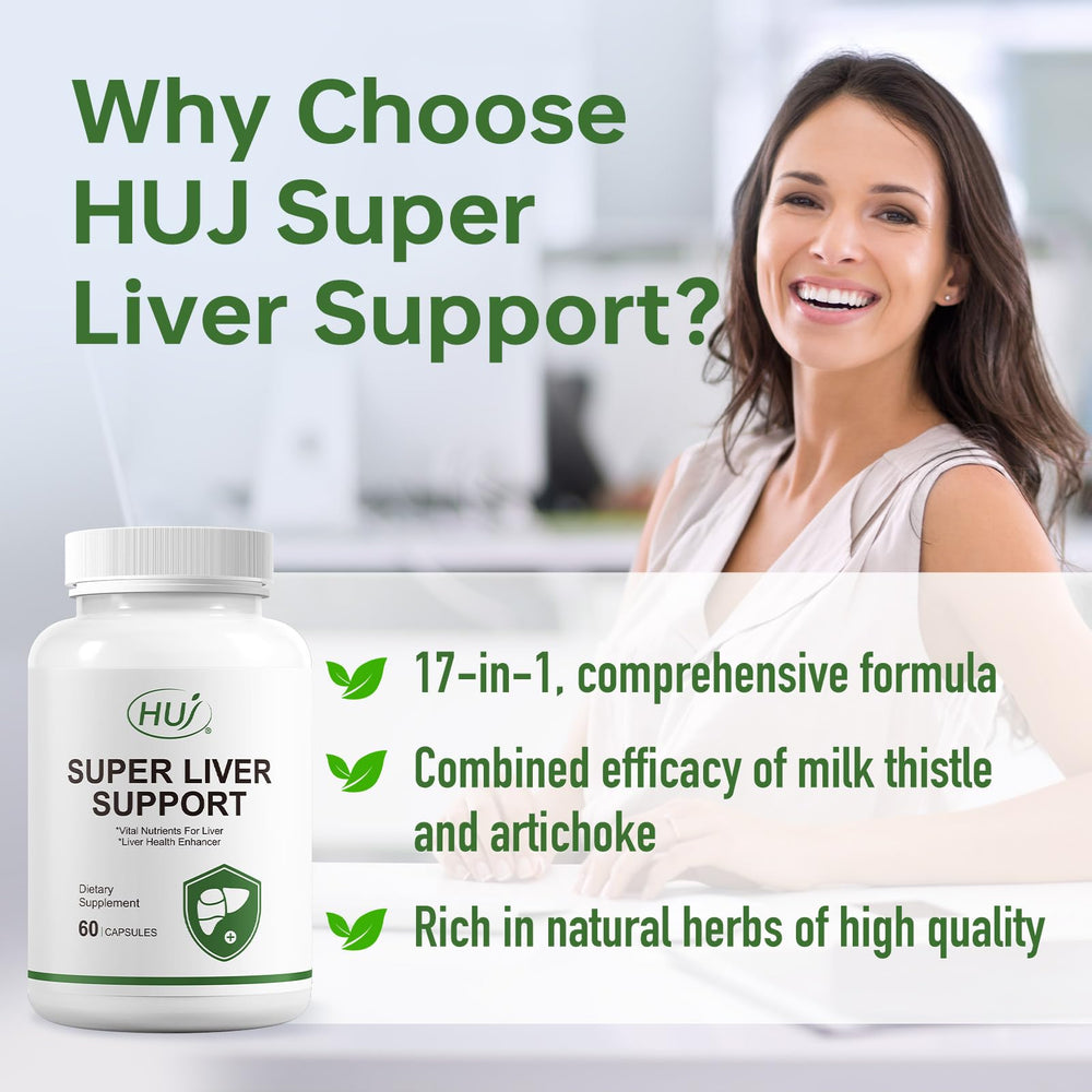HUJ Super Liver Support milk thistle image featuring key liver support ingredient