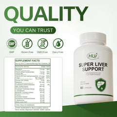 HUJ Super Liver Support turmeric focus signals natural anti-inflammatory potential