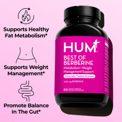 HUM Best of Berberine capsules close-up showing smooth capsule texture.