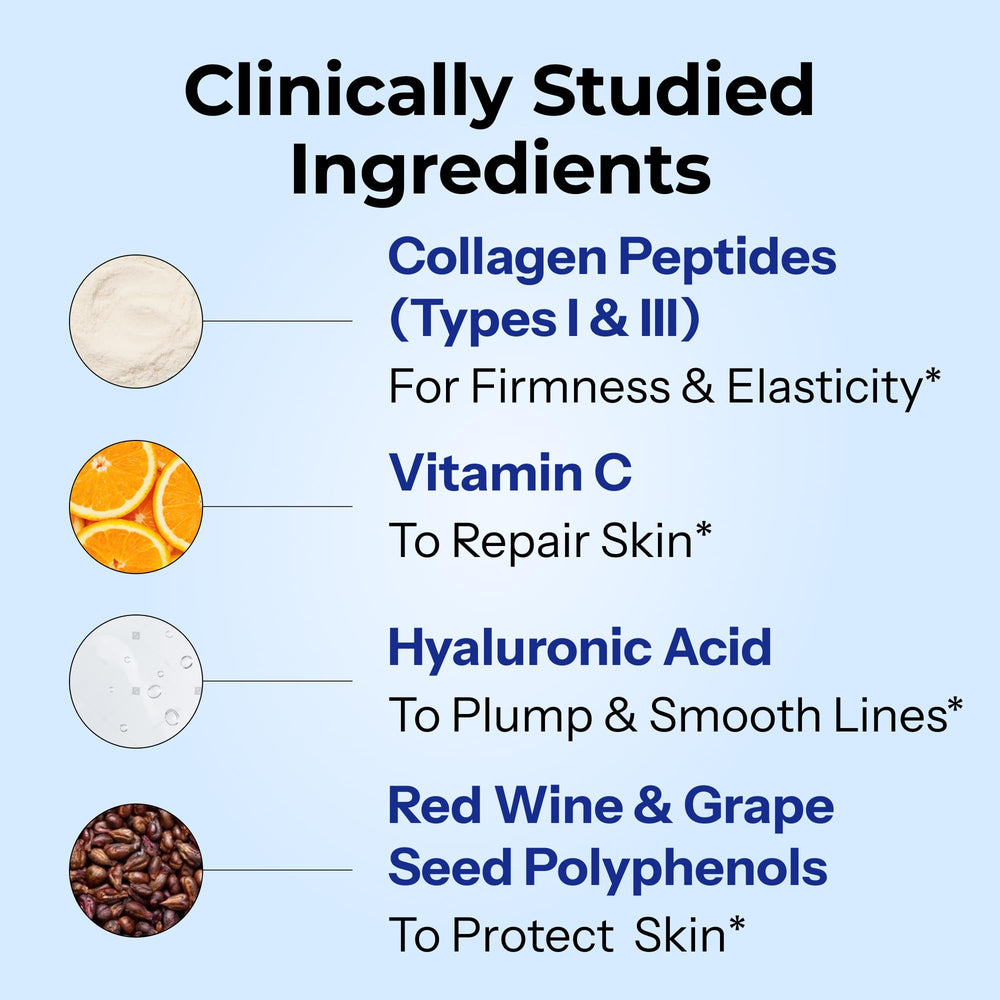 HUM Collagen Love Skin bottle label showcasing clean, high quality ingredients