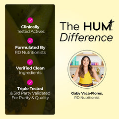 HUM Complete Prenatal bottle detail signaling premium packaging.