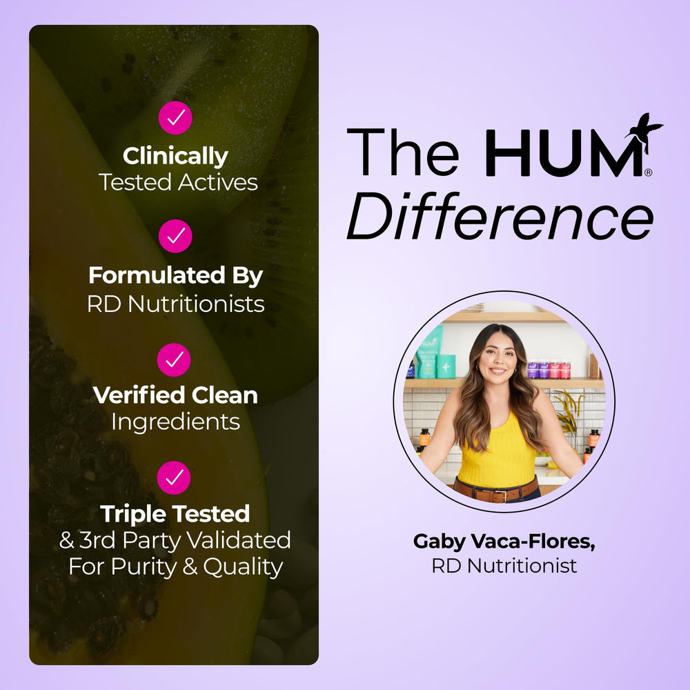 Certified Clean Label packaging communicates safety and quality for Hum Fan Club Probiotic.