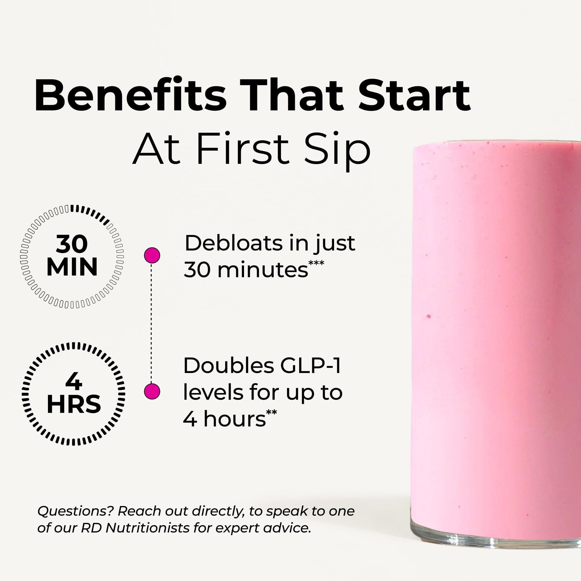 Clean formula label on HUM Flatter Me emphasizes no artificial additives.