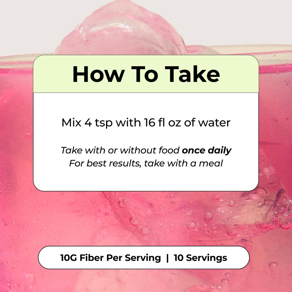 Hum Flatter Me fiber powder strawberry lemon flavor highlighting flavor and digestion support