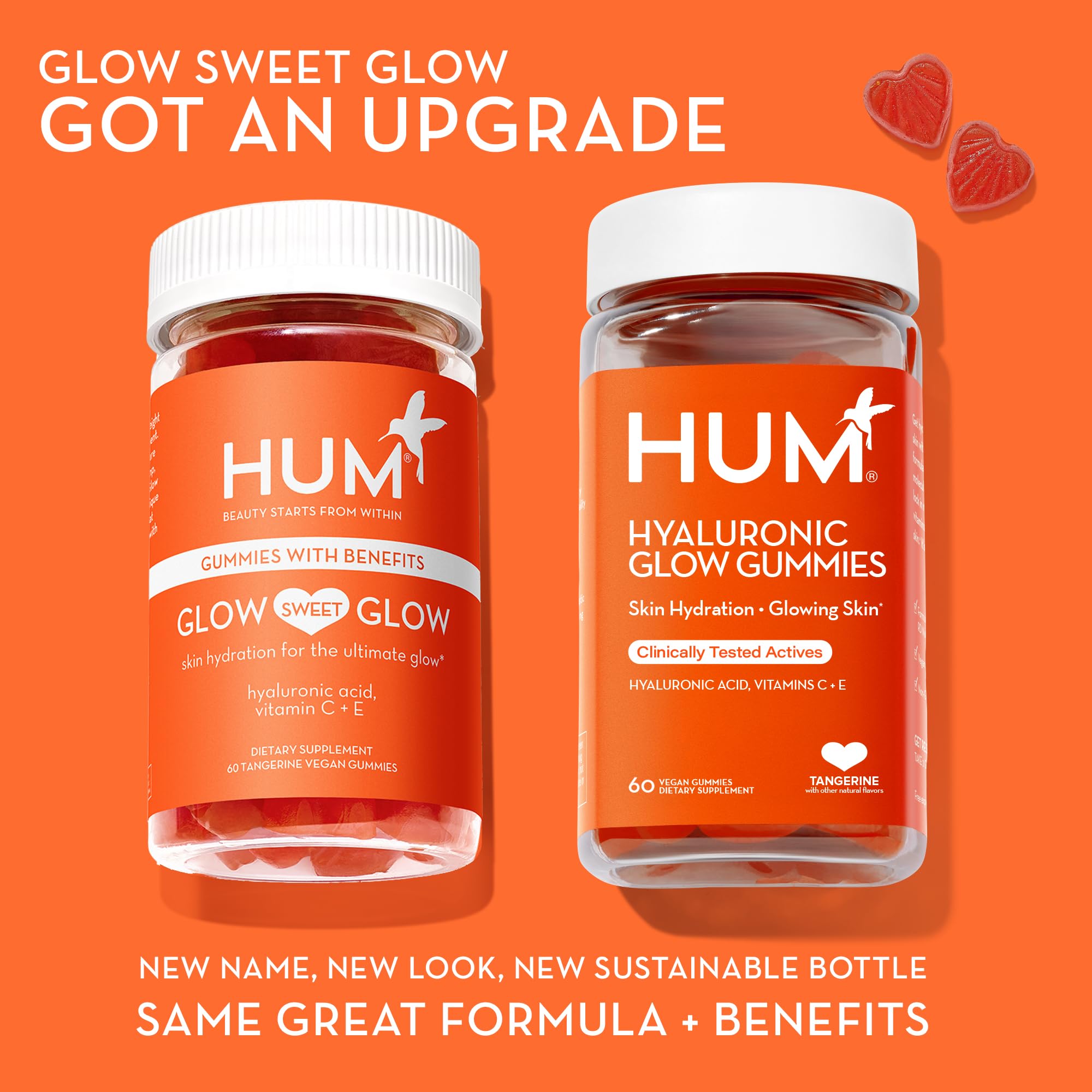 HUM Hyaluronic Glow packaging front view highlighting clean-label look