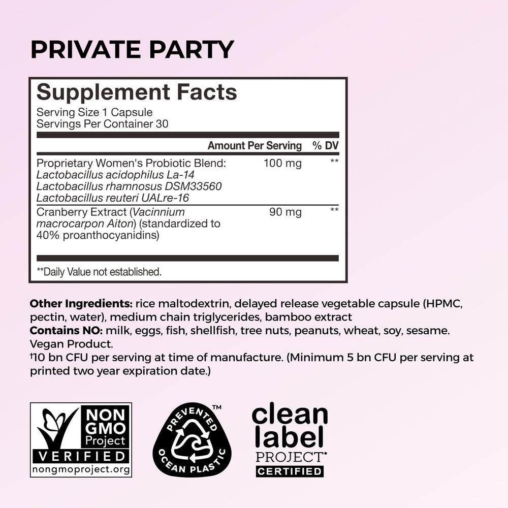 HUM Private Party bottle pour shot suggesting easy daily intake.