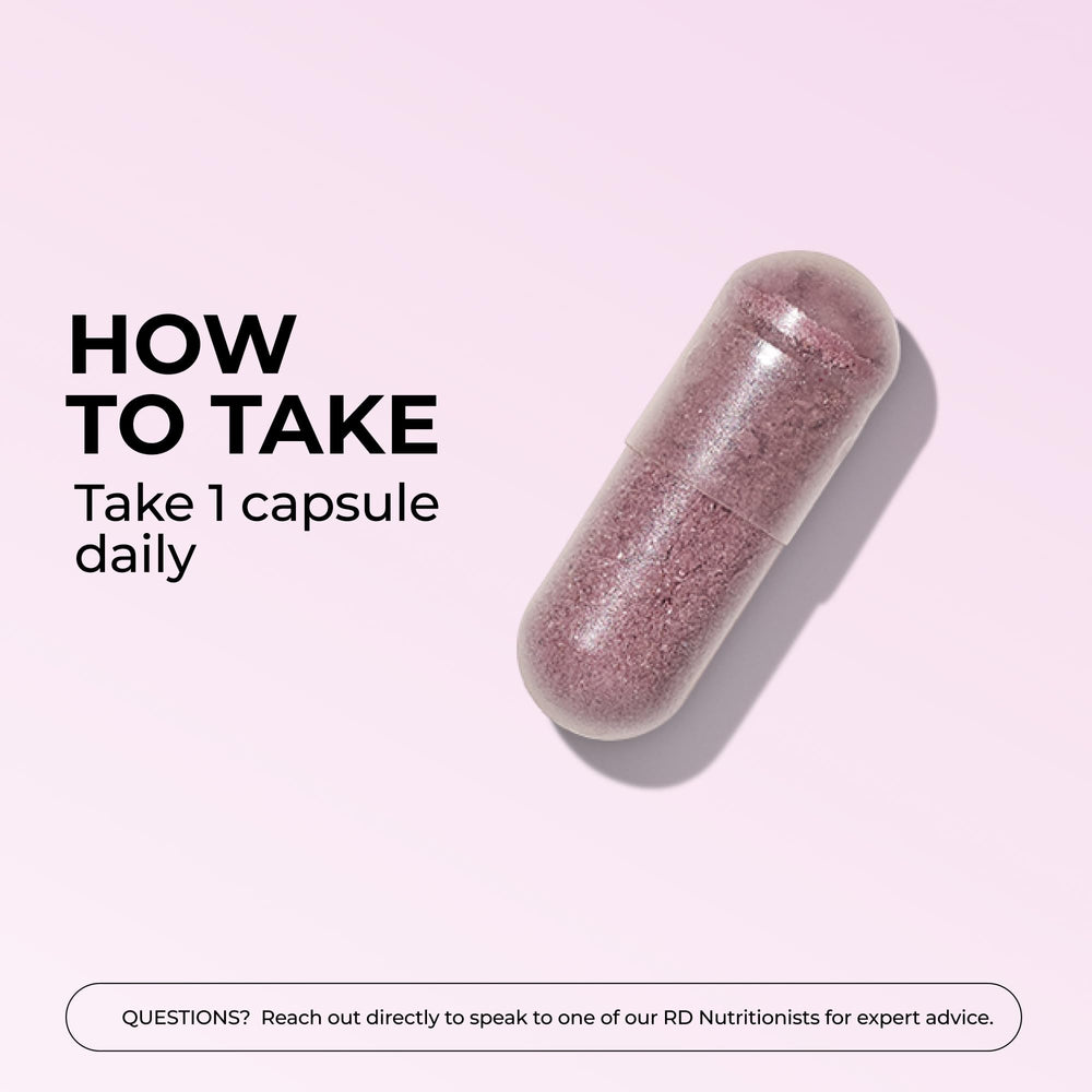 HUM Private Party ingredients panel detailing lactobacillus strains and cranberry.