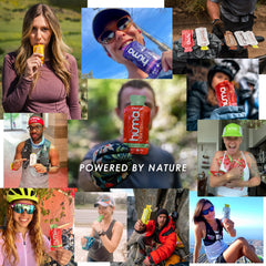 HÜMA CHIA ENERGY GEL Plus flavors lineup with caffeine options for a quick boost.