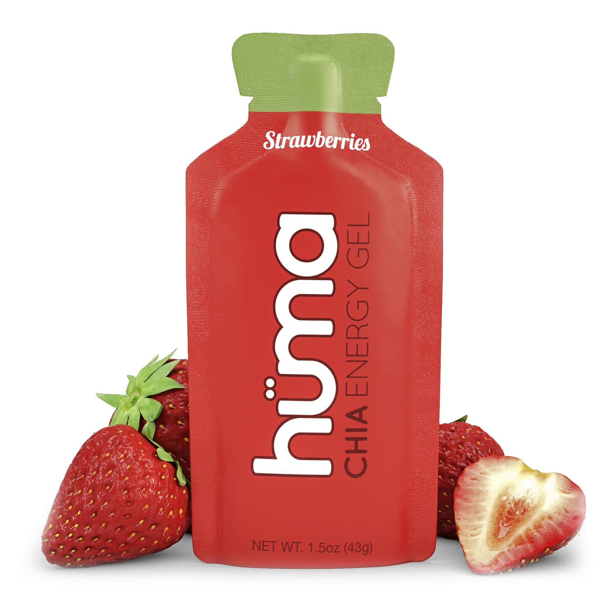 HÜMA Chia Energy Gel strawberry bottle for natural fueling