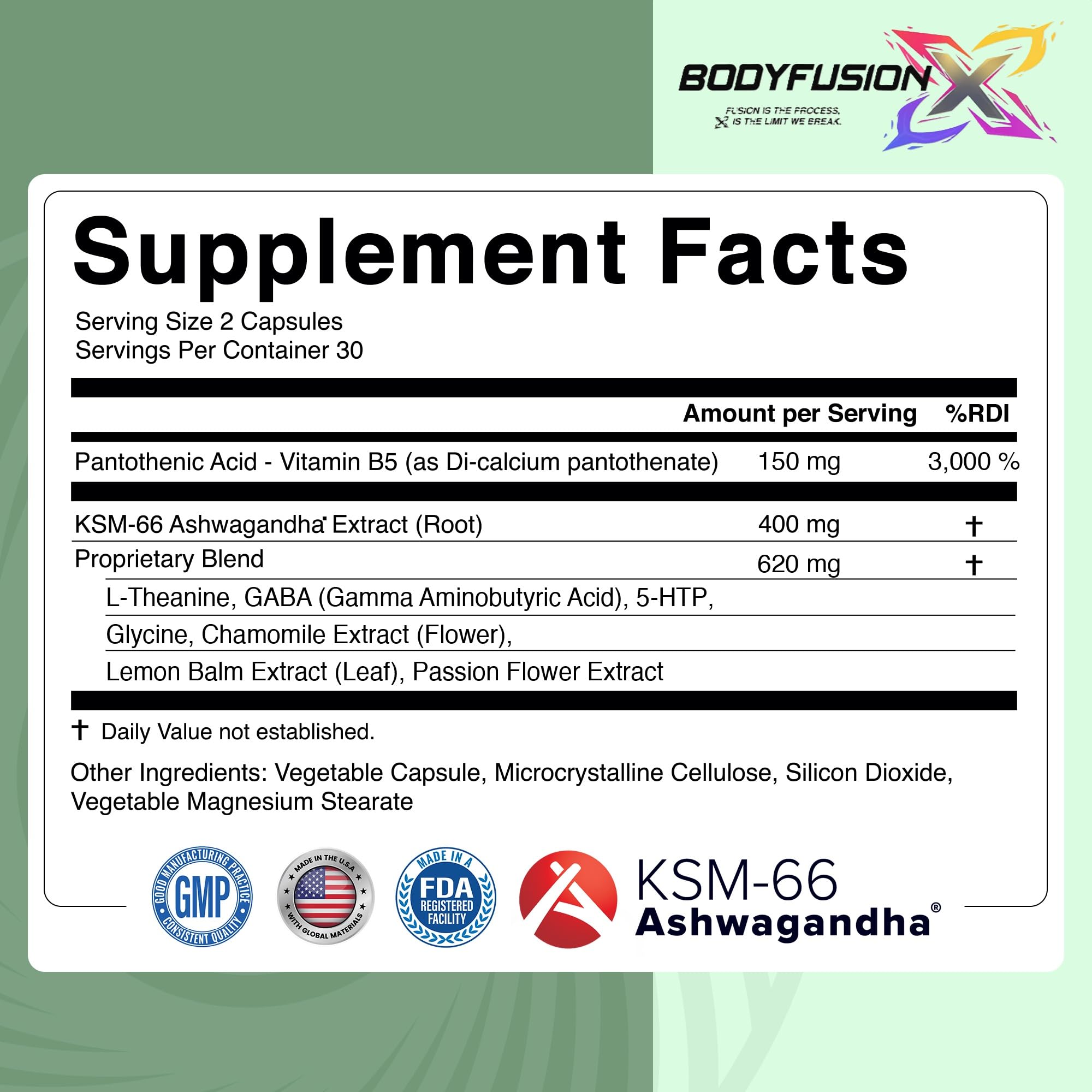 Made-in-USA BodyFusionX manufacturing facility image implies quality.