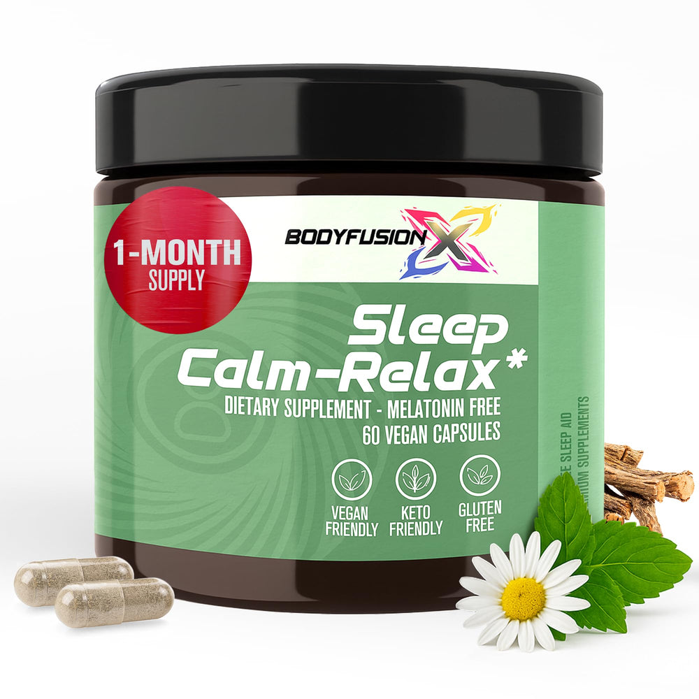 Nighttime relaxation scene with BodyFusionX for clearer next-day energy.