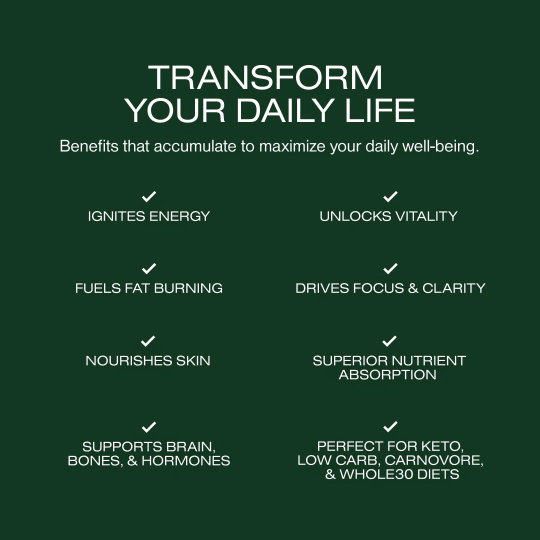 HUMAN NATURE Jump Start bison tallow visual suggests natural energy fats.