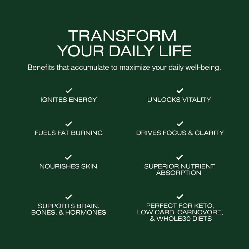 HUMAN NATURE Jump Start bison tallow visual suggests natural energy fats.