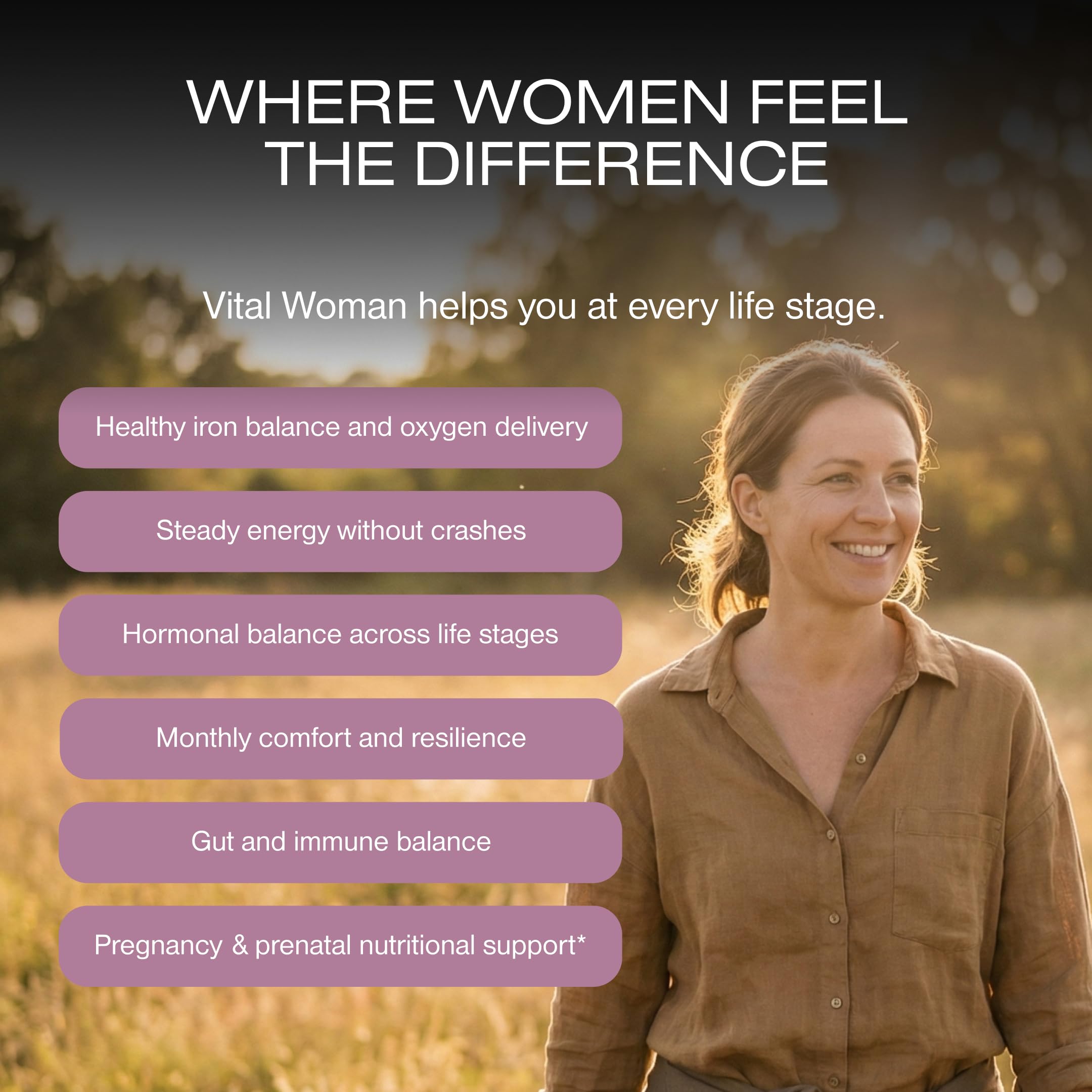 HUMAN NATURE Vital Woman organ capsules liver and spleen highlight variety.