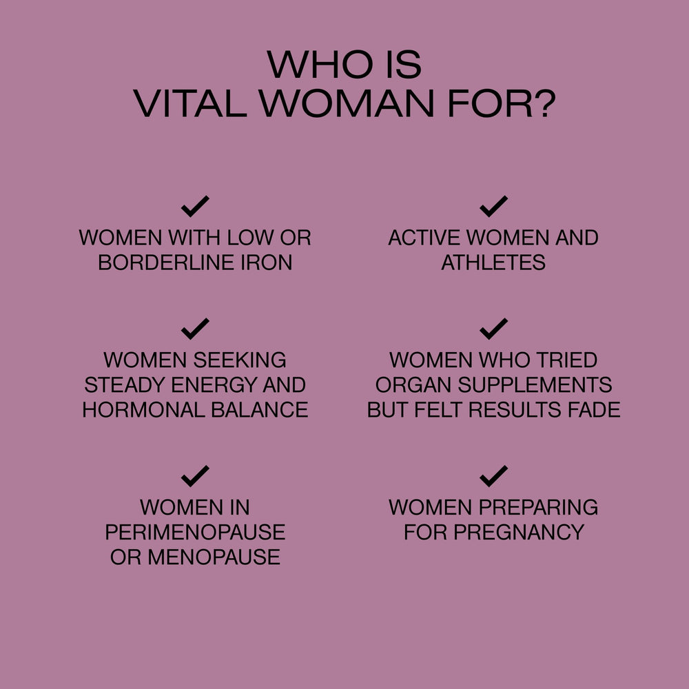 HUMAN NATURE Vital Woman package design reflects clean, premium wellness.
