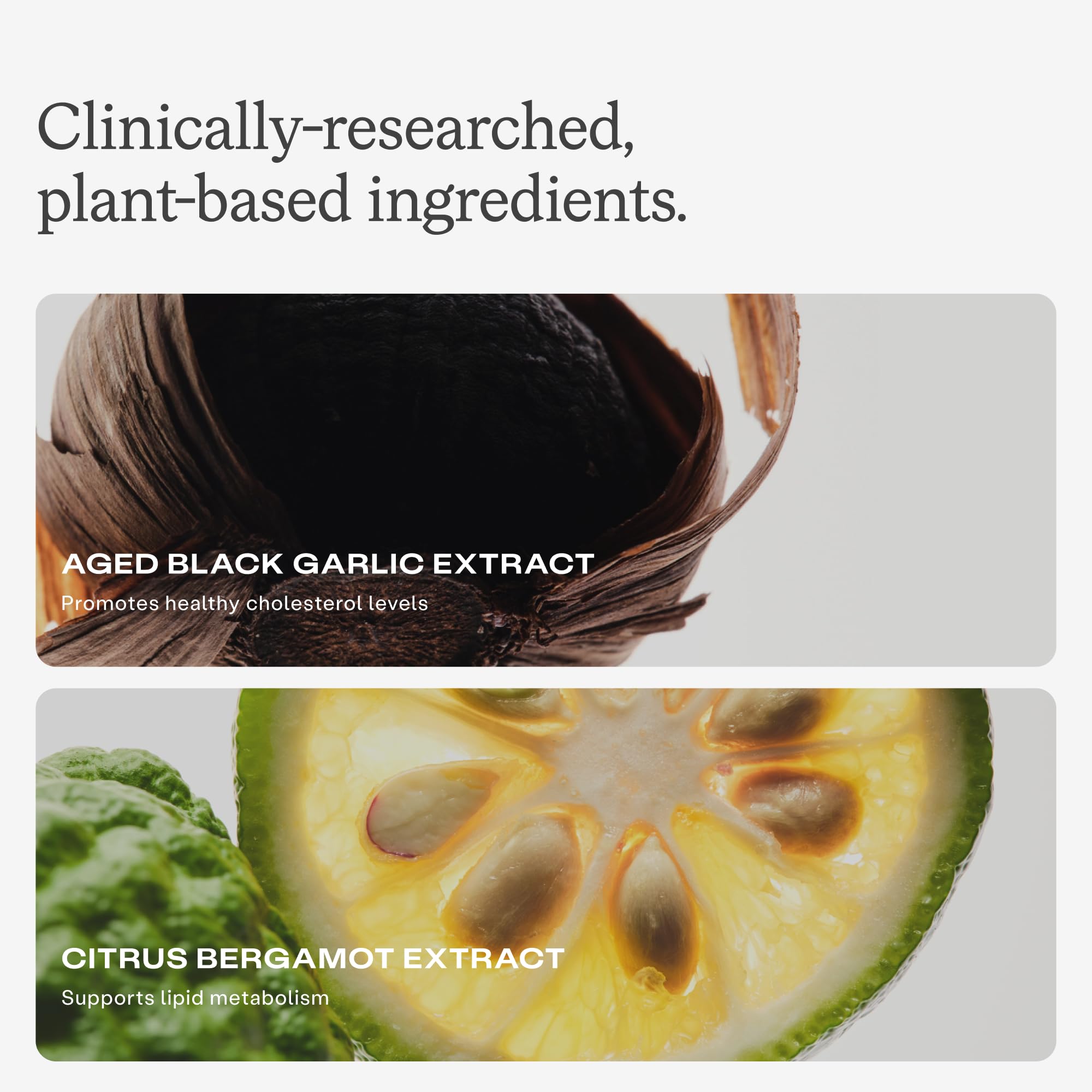 Humann Cholesterol capsules closeup reveals plant-based, non-GMO capsules for daily use.
