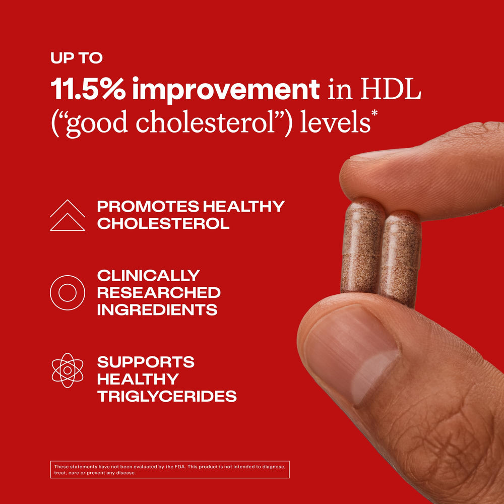 Humann Cholesterol Health Daily capsules ready for daily use in a simple regimen.