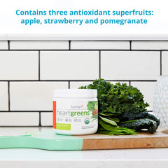 Humann HeartGreens kitchen setup illustrating a quick morning routine.