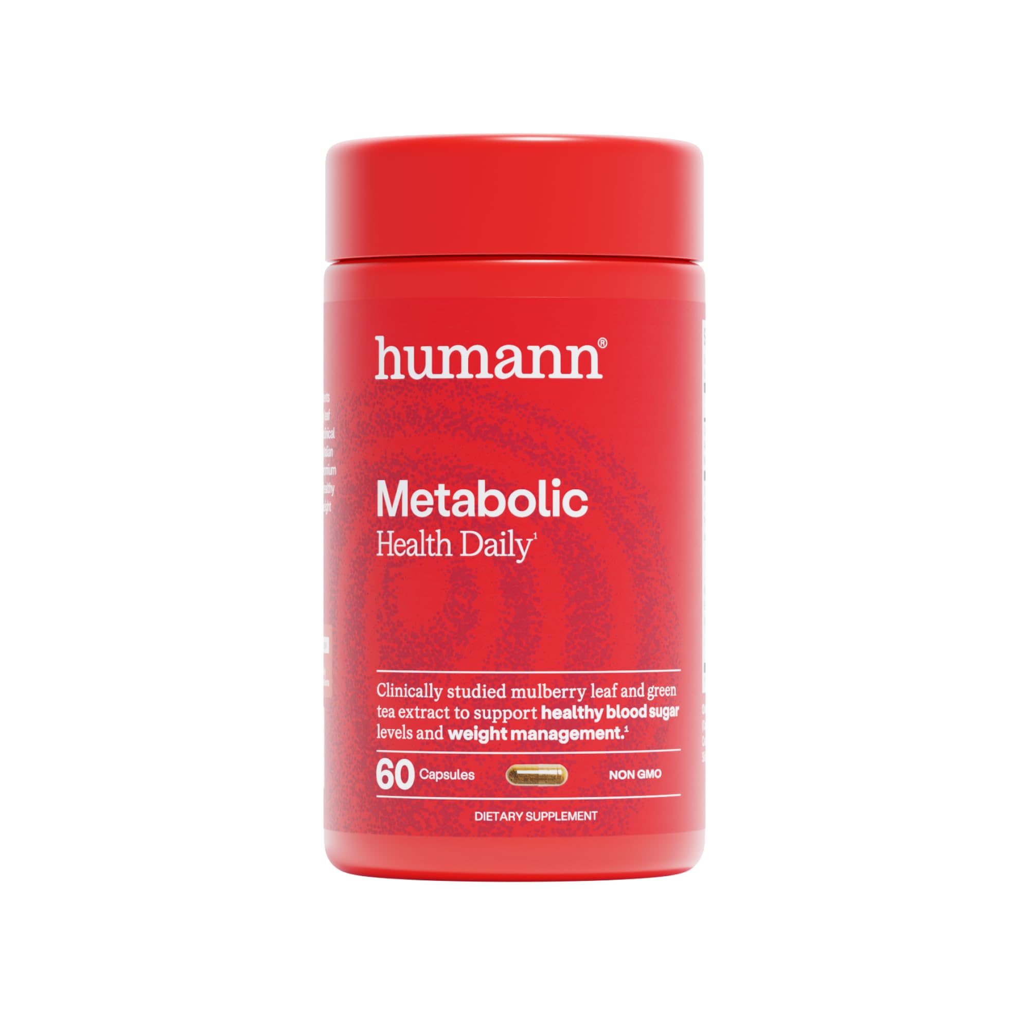 Humann Metabolic Health Daily bottle front view for easy daily use