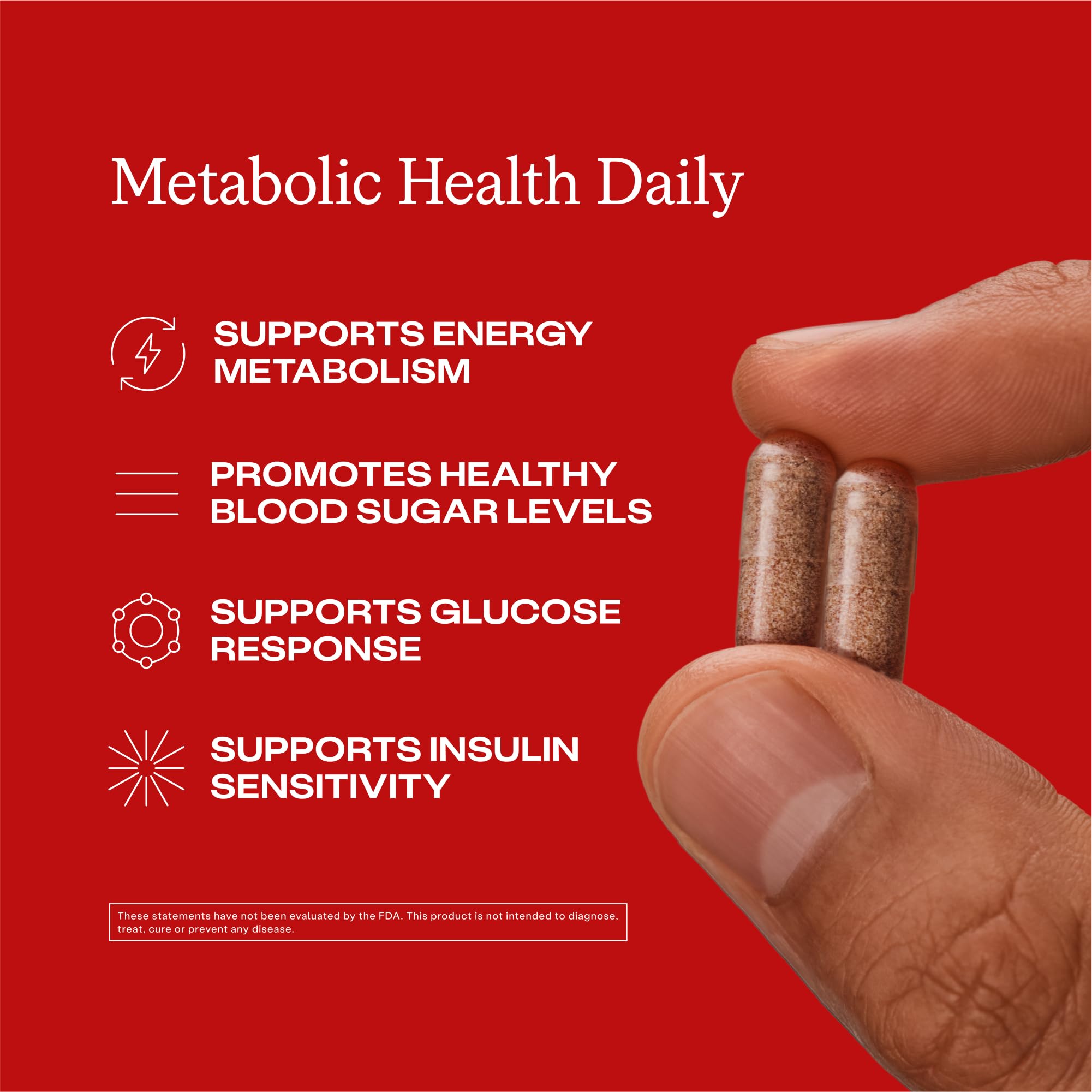 Humann Metabolic Health Daily ingredients panel featuring mulberry leaf and chromium chelate